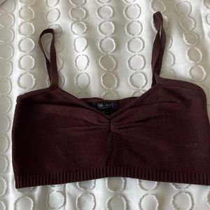 Dark Brown Sweater Tank